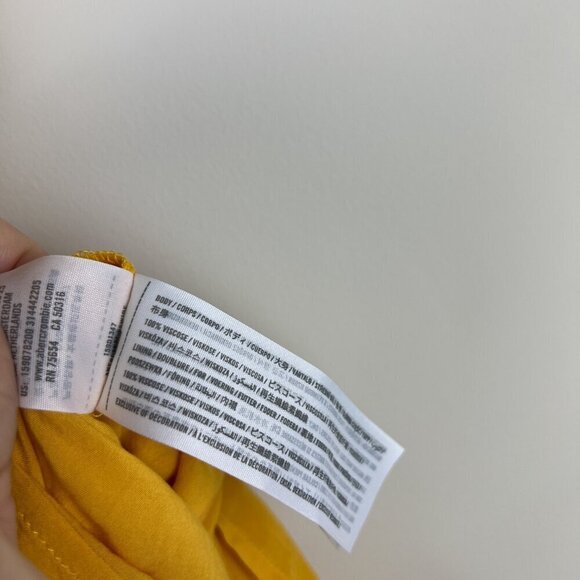 NWT Abercrombie & Fitch Yellow Polka Dot Printed Faux Wrap Romper - Picture 3 of 6